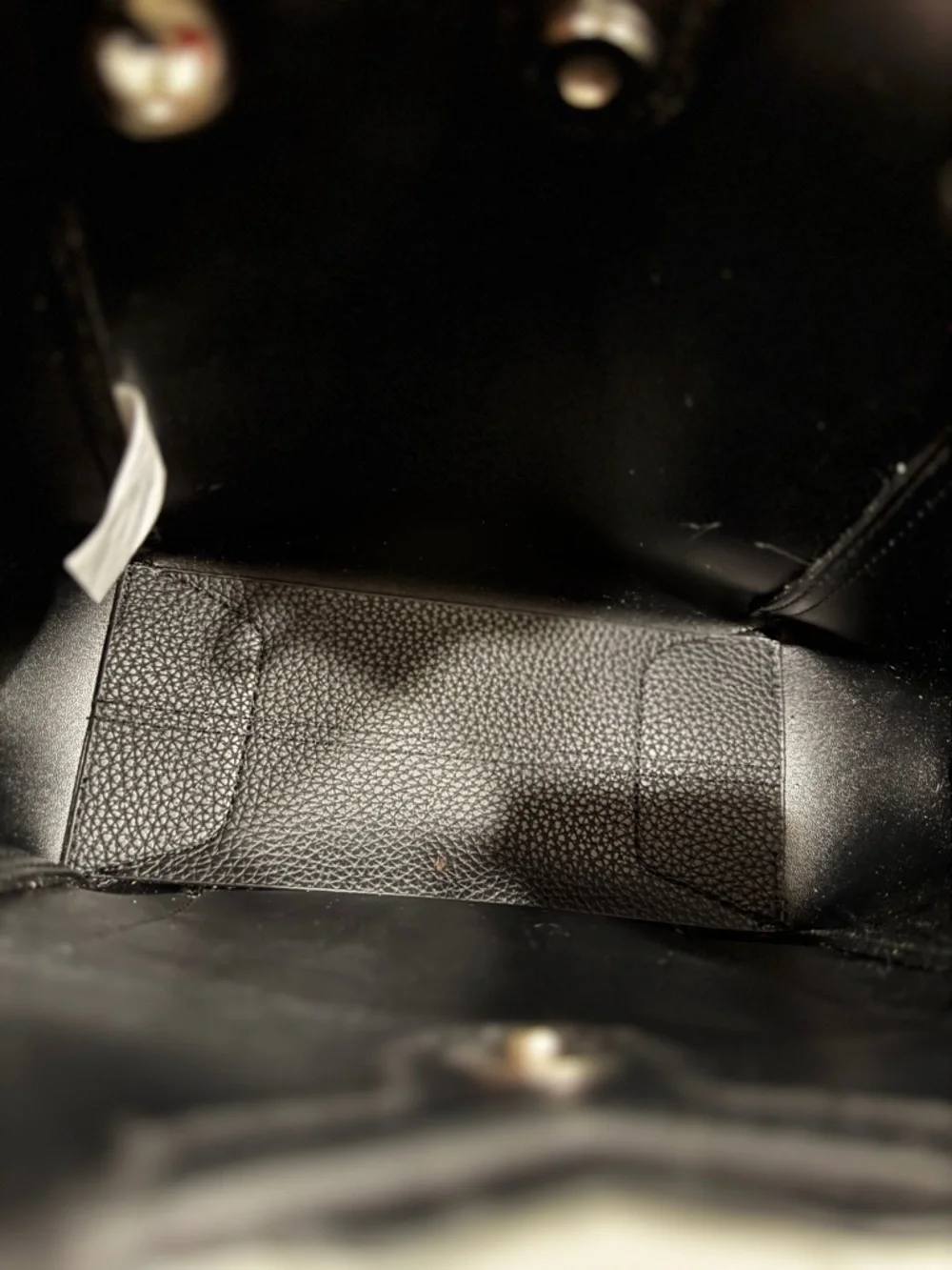 Steve Madden Black Pebbled Tote Bag NWOT Structured Silver Hardware - Picture 10 of 11